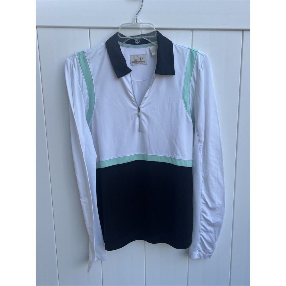 EP Pro Tour Tech Golf Quarter Zip Pullover Womens Small White